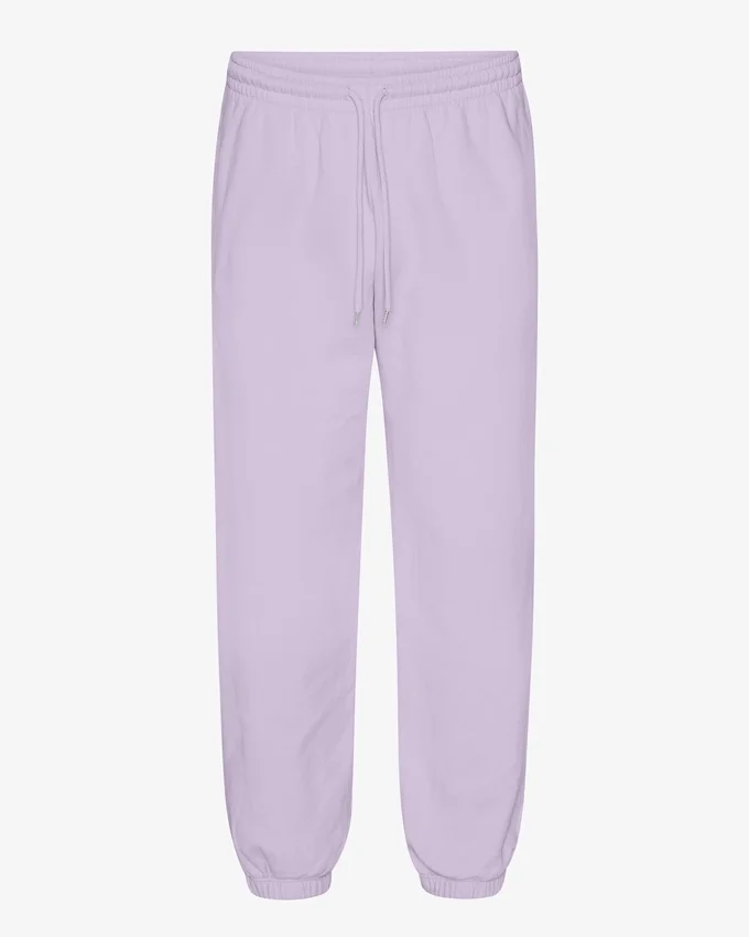 Pantalon de survêtement ample en coton bio - Lavande pâle