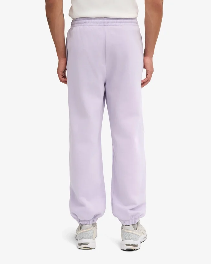 Pantalon de survêtement ample en coton bio - Lavande pâle