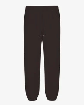 Pantalon de survêtement ample en coton bio - Marron café