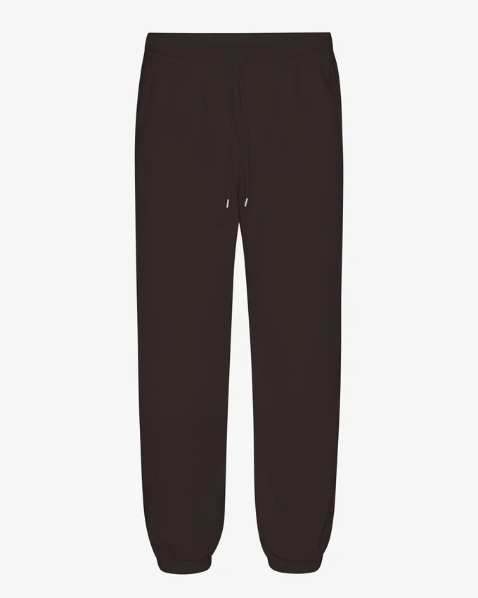 Pantalon de survêtement ample en coton bio - Marron café