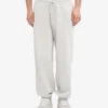 Pantalon de survêtement ample en coton bio - Mélange neige