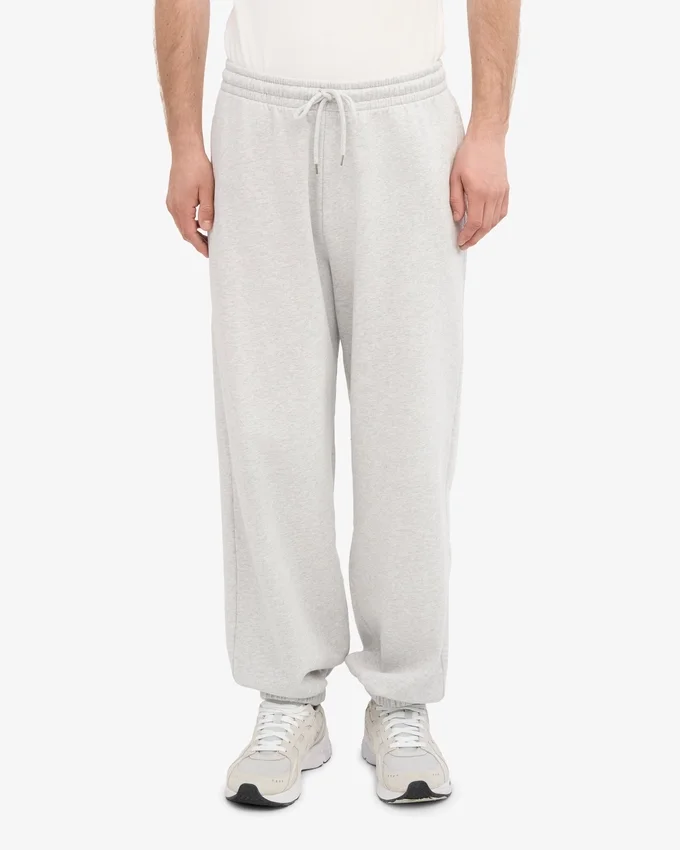 Pantalon de survêtement ample en coton bio - Mélange neige