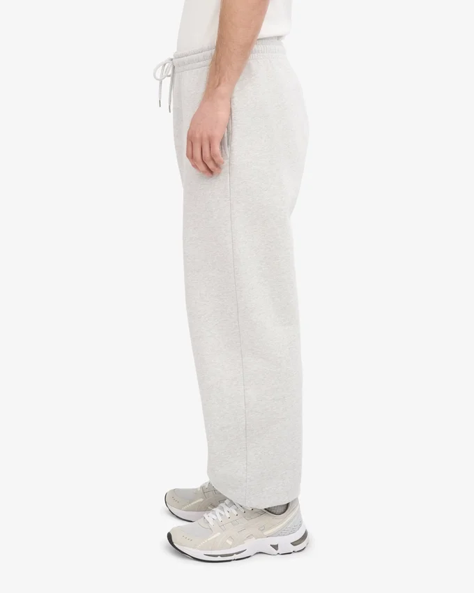 Pantalon de survêtement ample en coton bio - Mélange neige