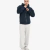 Pantalon de survêtement ample en coton bio - Mélange neige