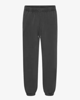 Pantalon de survêtement ample en coton bio - Noir délavé