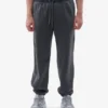 Pantalon de survêtement ample en coton bio - Noir délavé
