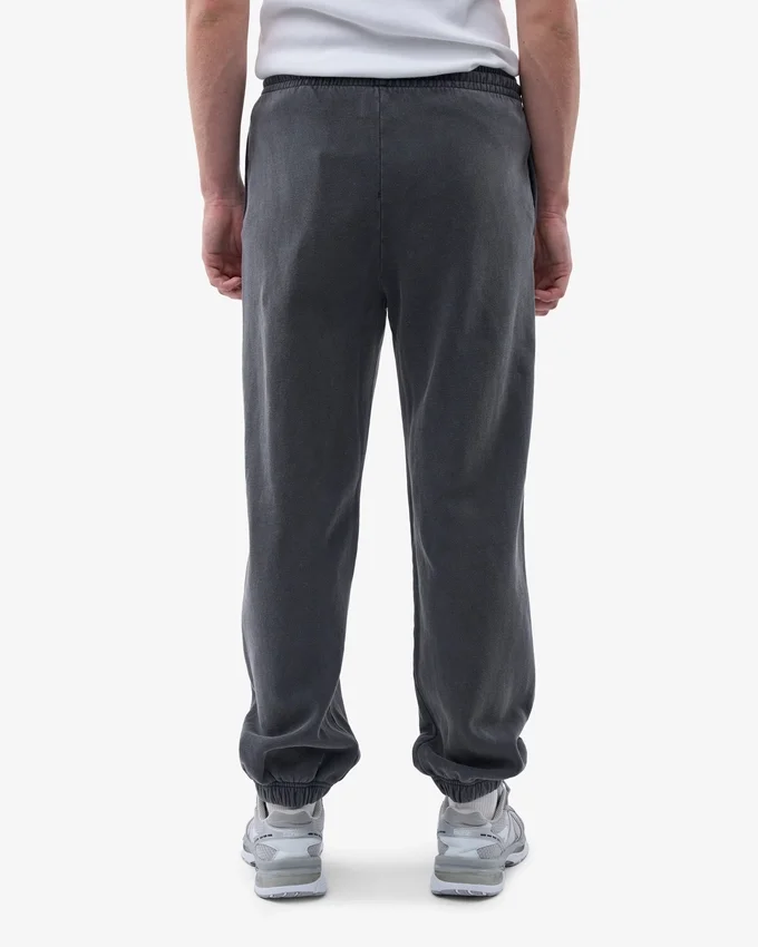 Pantalon de survêtement ample en coton bio - Noir délavé