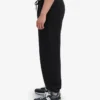 Pantalon de survêtement ample en coton bio - Noir intense