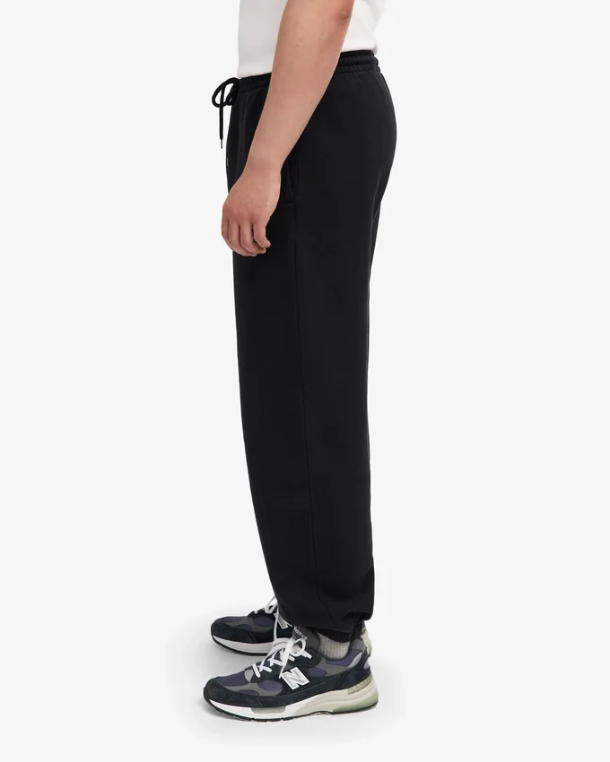 Pantalon de survêtement ample en coton bio - Noir intense