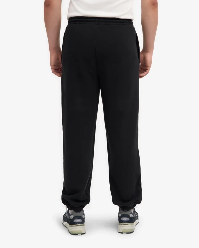 Pantalon de survêtement ample en coton bio - Noir intense