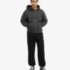 Pantalon de survêtement ample en coton bio - Noir intense