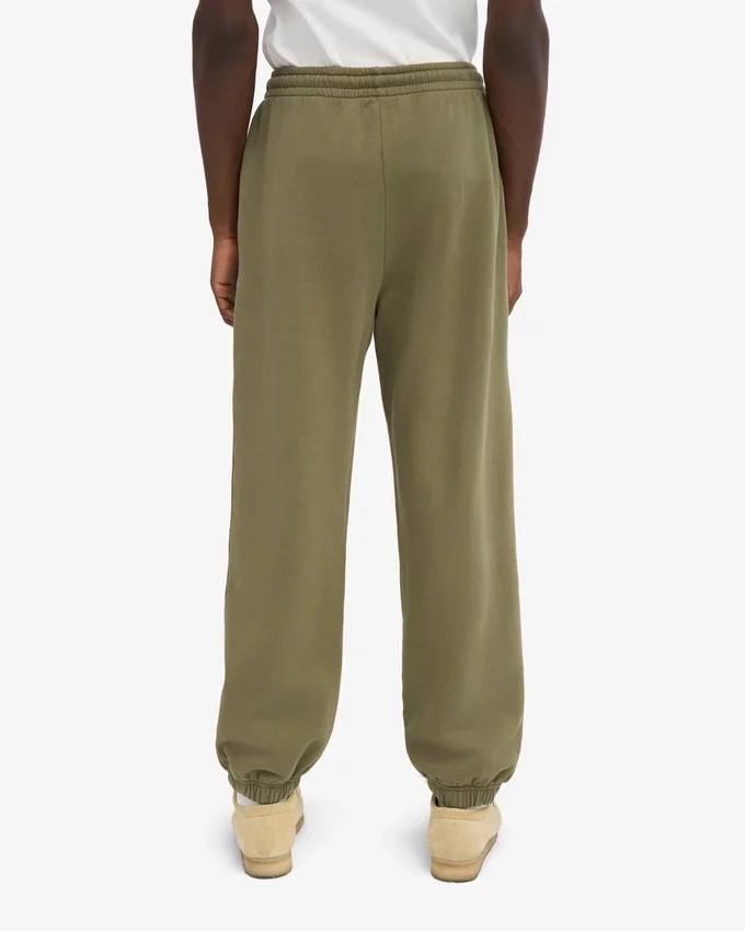 Pantalon de survêtement ample en coton bio – Olive poussiéreuse