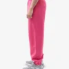 Pantalon de survêtement ample en coton bio - Rose bubble-gum