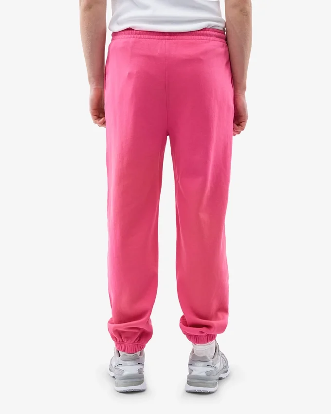 Pantalon de survêtement ample en coton bio - Rose bubble-gum