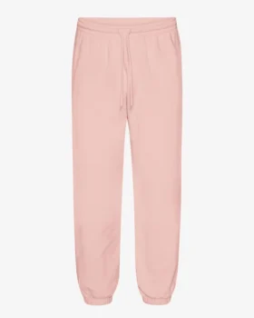 Pantalon de survêtement ample en coton bio - Rose délavé