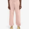 Pantalon de survêtement ample en coton bio - Rose délavé