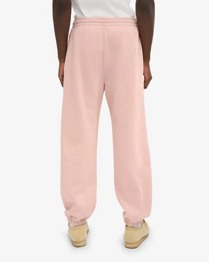 Pantalon de survêtement ample en coton bio - Rose délavé