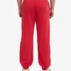 Pantalon de survêtement ample en coton bio - Rouge écarlate