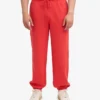 Pantalon de survêtement ample en coton bio - Rouge mandarine