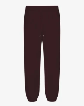 Pantalon de survêtement ample en coton bio - Rouge sang de bœuf
