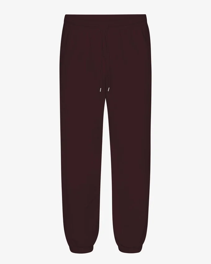 Pantalon de survêtement ample en coton bio - Rouge sang de bœuf