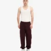 Pantalon de survêtement ample en coton bio - Rouge sang de bœuf