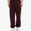 Pantalon de survêtement ample en coton bio - Rouge sang de bœuf