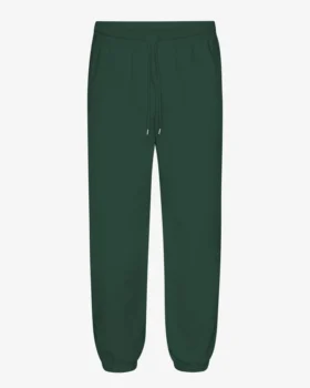 Pantalon de survêtement ample en coton bio - Vert émeraude