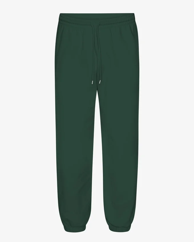 Pantalon de survêtement ample en coton bio - Vert émeraude