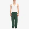 Pantalon de survêtement ample en coton bio - Vert émeraude