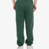 Pantalon de survêtement ample en coton bio - Vert émeraude