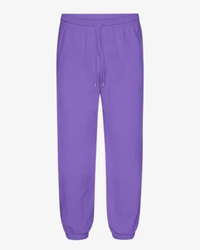 Pantalon de survêtement ample en coton bio - Violet ultra