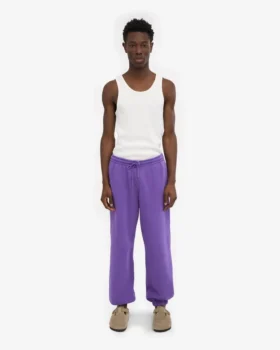 Pantalon de survêtement ample en coton bio – Violet ultra