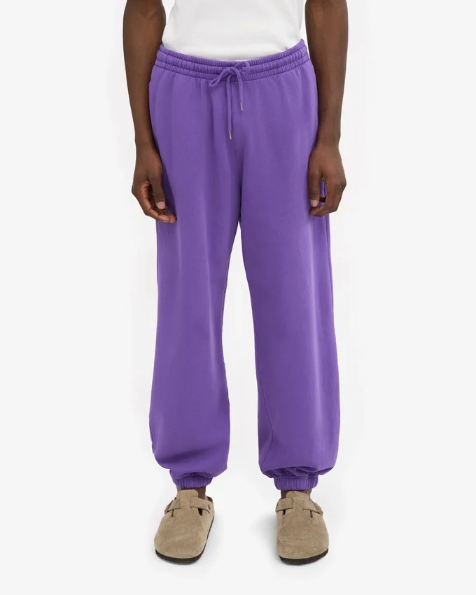 Pantalon de survêtement ample en coton bio - Violet ultra