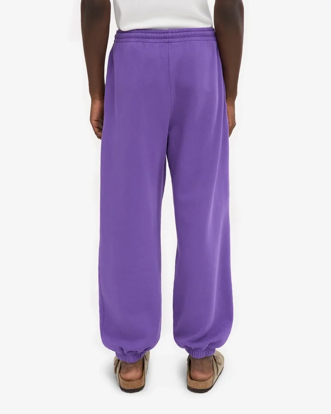Pantalon de survêtement ample en coton bio - Violet ultra