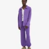 Pantalon de survêtement ample en coton bio - Violet ultra