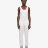 Pantalon de survêtement bio - Blanc optique