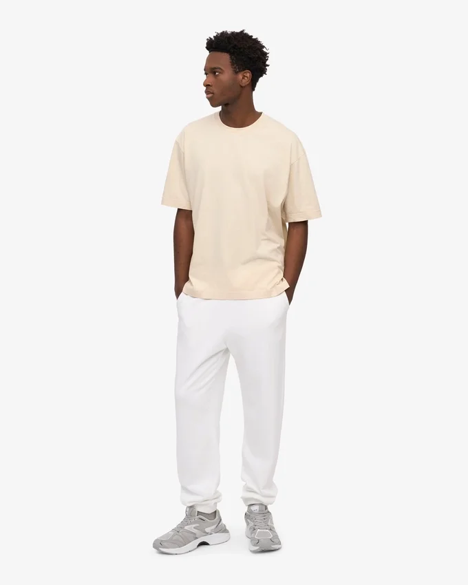 Pantalon de survêtement bio - Blanc optique