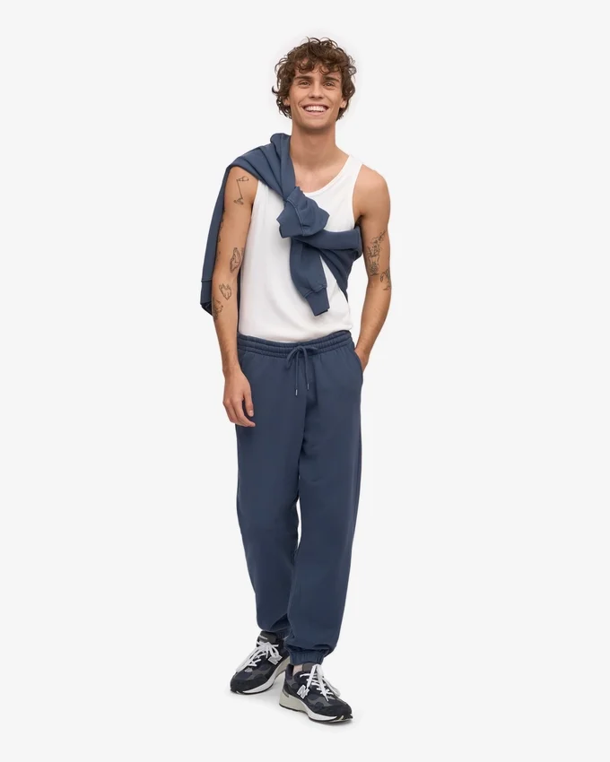Pantalon de survêtement bio - Bleu pétrole