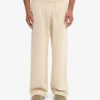 Pantalon de survêtement bio à coupe droite - Blanc ivoire