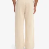 Pantalon de survêtement bio à coupe droite - Blanc ivoire