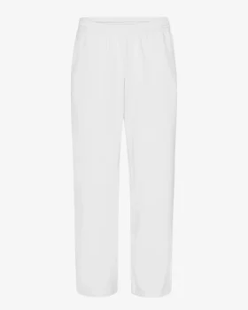 Pantalon de survêtement bio à coupe droite - Blanc optique