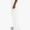 Pantalon de survêtement bio à coupe droite - Blanc optique