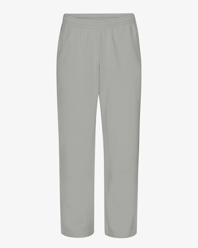Pantalon de survêtement bio à coupe droite - Bleu acier