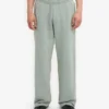 Pantalon de survêtement bio à coupe droite - Bleu acier
