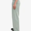 Pantalon de survêtement bio à coupe droite - Bleu acier