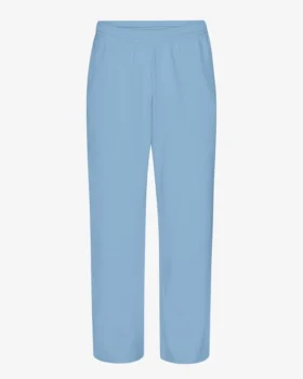 Pantalon de survêtement bio à coupe droite - Bleu bord de mer