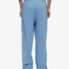 Pantalon de survêtement bio à coupe droite - Bleu bord de mer