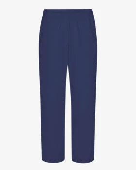 Pantalon de survêtement bio à coupe droite - Bleu marine