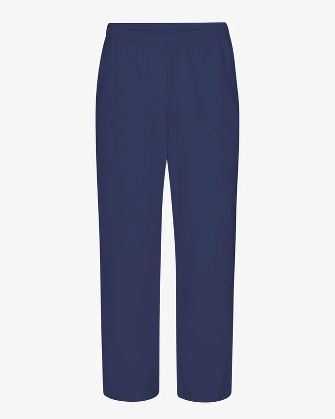 Pantalon de survêtement bio à coupe droite - Bleu marine